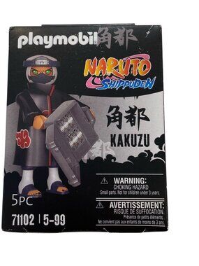 Playmobil 71102 Naruto Shippuden Kakuzu Figure 5PC Collectible Toy For Ages 5-99